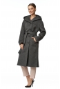 Женское пальто из текстиля с капюшоном 8017035-2