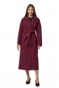 Женское пальто из текстиля с воротником 8017272