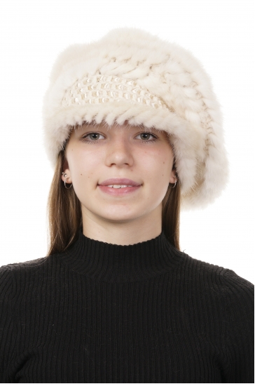 Шапка женская из норки