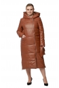 Женское кожаное пальто из натуральной кожи с капюшоном 8019294