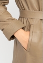 Женское кожаное пальто из натуральной кожи с капюшоном 8022147-4