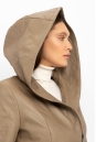 Женское кожаное пальто из натуральной кожи с капюшоном 8022147-5
