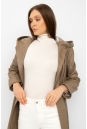 Женское кожаное пальто из натуральной кожи с капюшоном 8022147-7