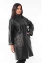 Женское кожаное пальто из натуральной кожи с воротником 8022157-2