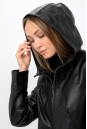 Женский кожаный плащ из натуральной кожи с капюшоном 8022271-5