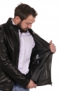 Мужская кожаная куртка из натуральной кожи с воротником 8022839-12