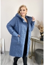 Женское пальто из текстиля с капюшоном 8024012-3