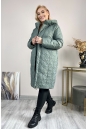 Женское пальто из текстиля с капюшоном 8024013-4