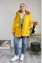 Женское пальто из текстиля с капюшоном 8024101-4