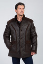 Мужская кожаная куртка из натуральной кожи на меху с воротником 3600064