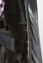 Мужская кожаная куртка из натуральной овчины на меху с воротником 3600105-4
