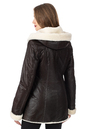 Женская кожаная куртка из натуральной кожи на меху с капюшоном 3600235-3