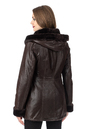 Женская кожаная куртка из натуральной кожи на меху с капюшоном 3600236-3
