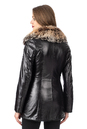 Женская кожаная куртка из натуральной кожи на меху с воротником, отделка лиса 3600245-3
