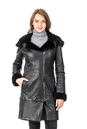 Женское кожаное пальто из натуральной кожи на меху с капюшоном 3600249