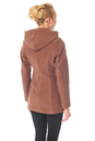 Женское пальто из текстиля с капюшоном 3000052-2
