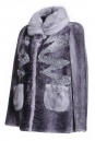 Куртка из мутона с воротником, отделка норка и каракуль А 89-3
