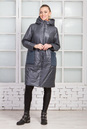 Женское пальто из текстиля с капюшоном 1000384-3