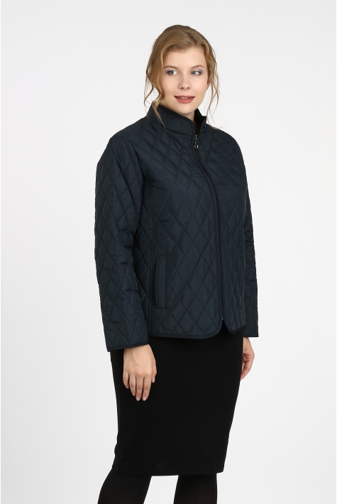 Куртка женская из текстиля с воротником 1000927