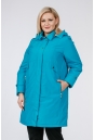Женское пальто из текстиля с капюшоном 1001117