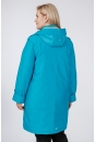 Женское пальто из текстиля с капюшоном 1001117-3