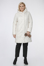 Женское пальто из текстиля с капюшоном 1001188-2