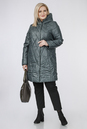 Женское пальто из текстиля с капюшоном 1001190-2