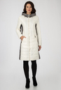 Женское пальто из текстиля с капюшоном 1001212-2