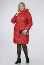 Женское пальто из текстиля с капюшоном 1001217-2