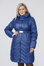 Женское пальто из текстиля с капюшоном 1001218