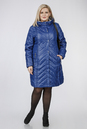 Женское пальто из текстиля с капюшоном 1001218-2