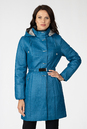Женское пальто из текстиля с капюшоном 1001220