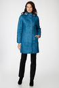 Женское пальто из текстиля с капюшоном 1001220-2