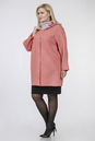 Женское пальто из текстиля  с воротником 1001226-2