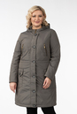 Женское пальто из текстиля с капюшоном 1001251