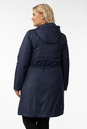 Женское пальто из текстиля с капюшоном 1001252-3