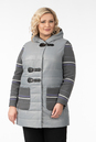 Куртка женская из текстиля с капюшоном, отделка трикотаж 1001261