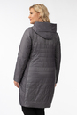 Женское пальто из текстиля с капюшоном 1001269-3