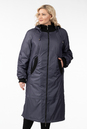 Женское пальто из текстиля с капюшоном 1001275