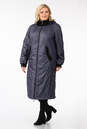 Женское пальто из текстиля с капюшоном 1001275-2
