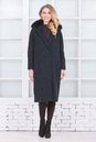 Женское пальто из текстиля с воротником, отделка песец 3000545-3