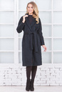 Женское пальто из текстиля с воротником, отделка песец 3000545-2