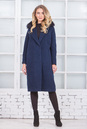 Женское пальто из текстиля с воротником, отделка песец 3000546-3