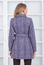 Женское пальто из текстиля с воротником, отделка песец 3000555-3