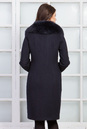 Женское пальто из текстиля с воротником, отделка песец 3000582-3