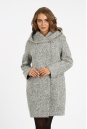 Женское пальто из текстиля с капюшоном 3000686