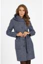Женское пальто из текстиля с капюшоном 3000689