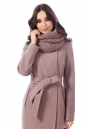 Женское пальто из текстиля с воротником 3000706
