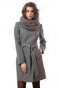 Женское пальто из текстиля с воротником 3000707