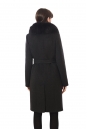 Женское пальто из текстиля с воротником, отделка песец 3000717-4